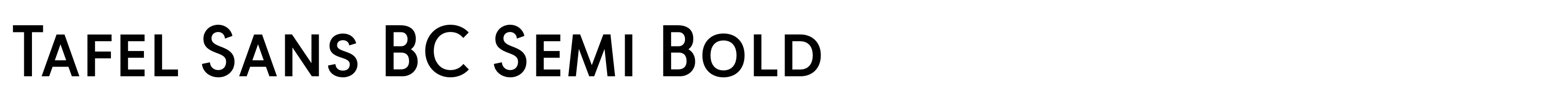 Tafel Sans BC Semi Bold